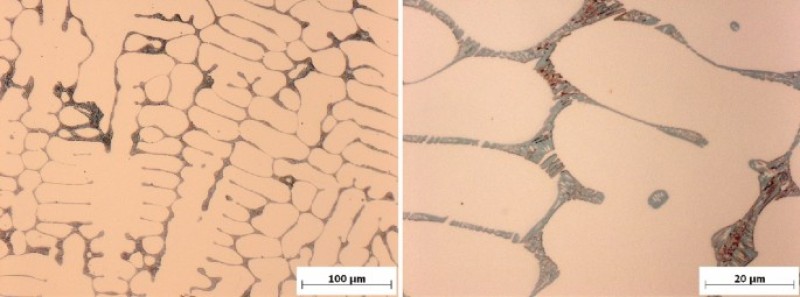 ساختار ریخته‌گری آلیاژ مس-کروم-زیرکونیم
